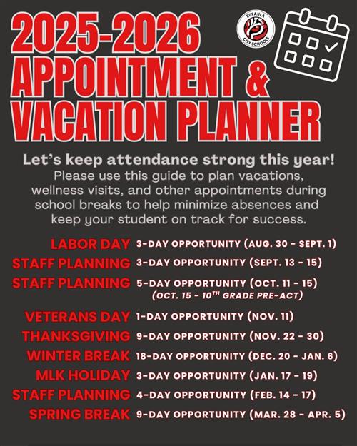 Appointment & Vacation Planner - Info in text above
