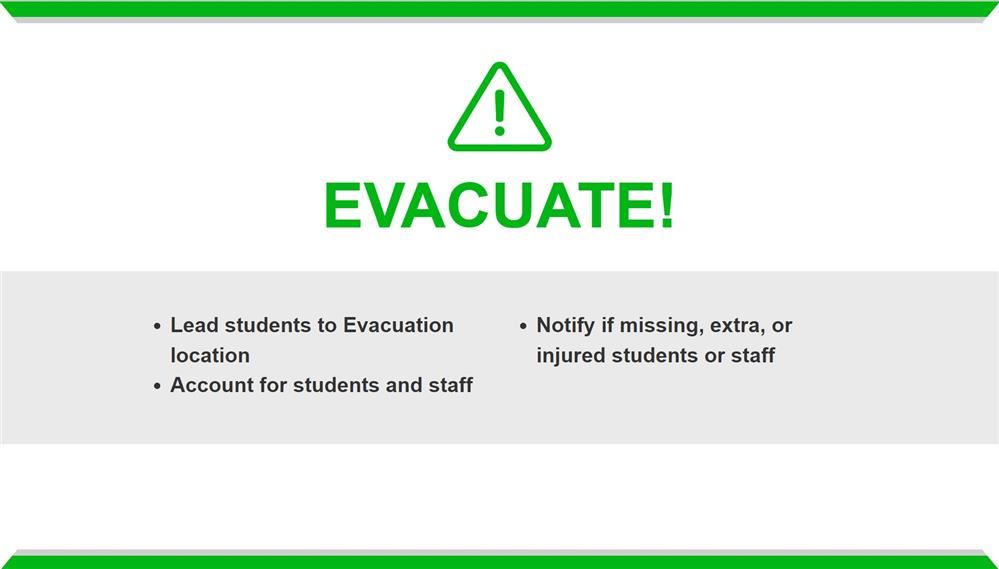 Evacuate